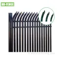 BS1722-12 W Fence de palissade de sécurité en revêtement en poudre pâle